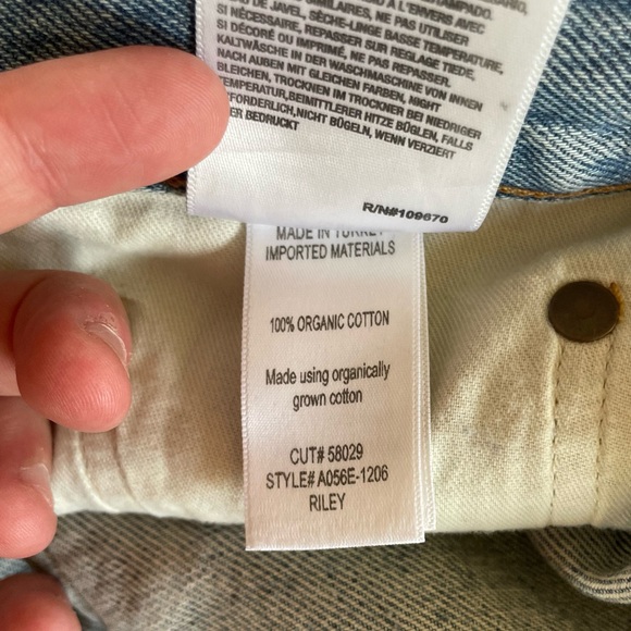 Agolde Riley High Rise Straight Crop - Picture 5 of 6